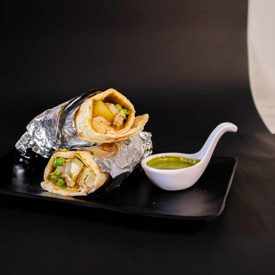 Aloo Matar Burrito