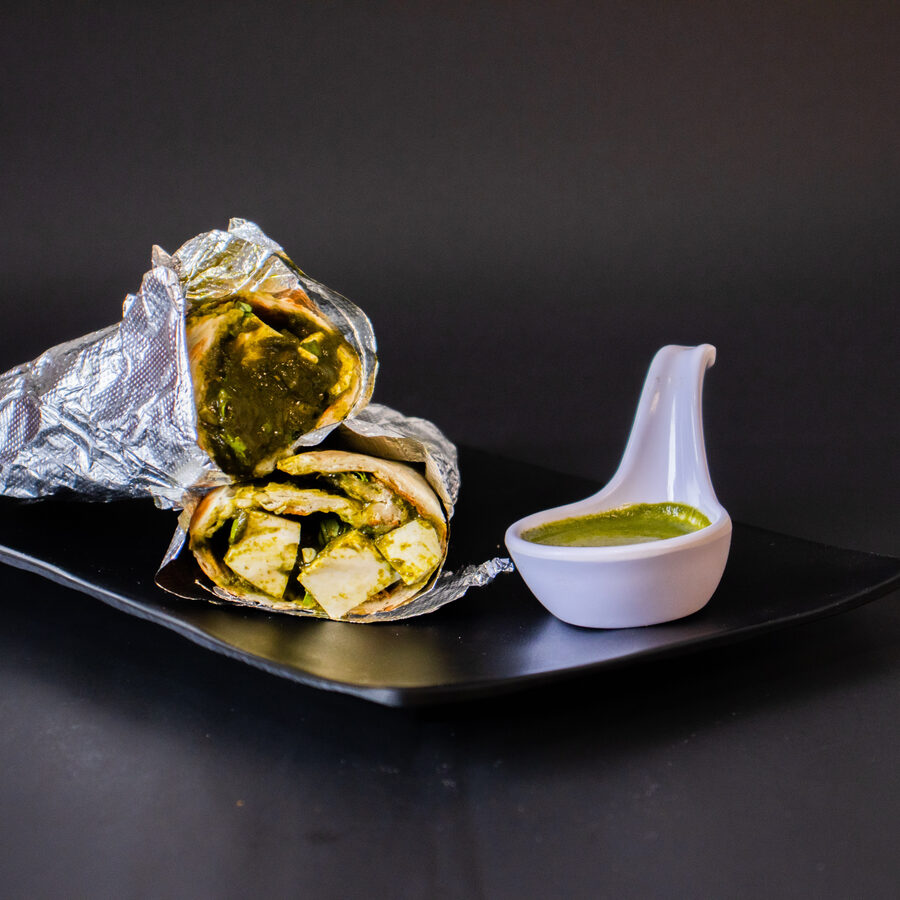 Paneer Saag Burrito