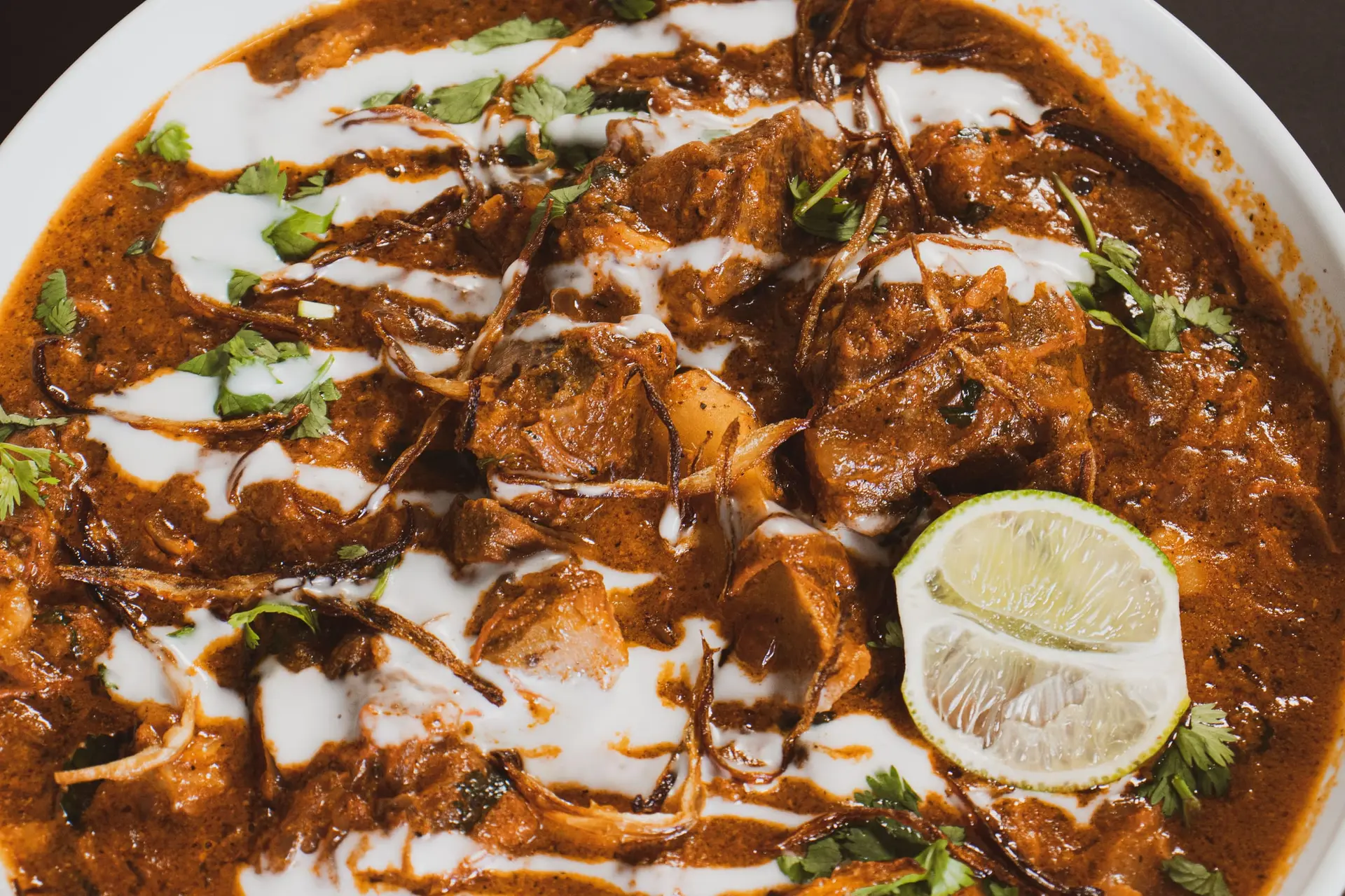 Rogan Josh - Kashmiri goat curry with intense red color
