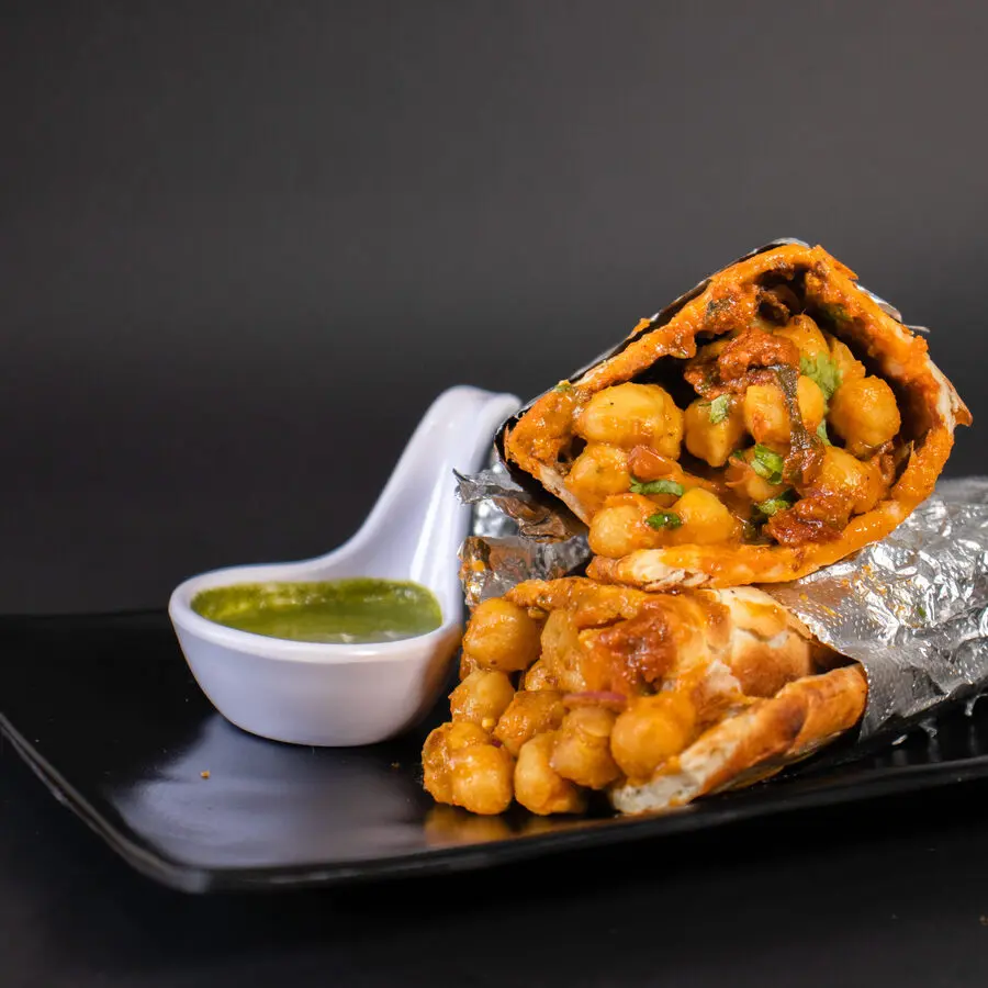 Chana Masala Burrito